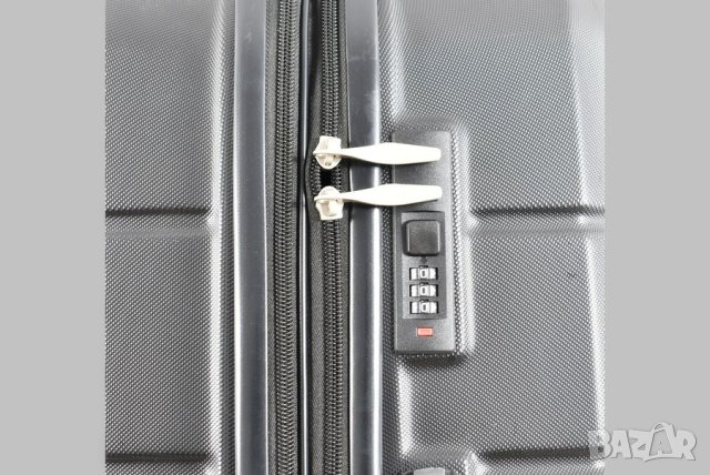 Комплект от 3 куфара в черен цвят, снимка 5 - Куфари - 44114795