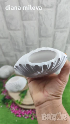 Вазички Маргаритки от гипсокерамика!!, снимка 6 - Декорация за дома - 51158796