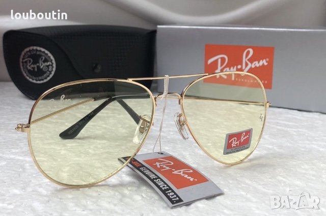 Ray-Ban RB 3026  прозрачни слънчеви очила Рей-Бан авиатор, снимка 6 - Слънчеви и диоптрични очила - 28365719