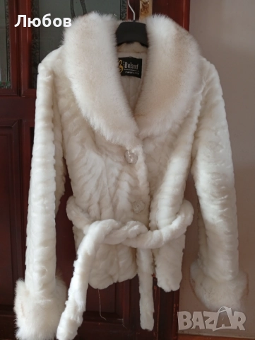 Дамско късо палто еко кожа, снимка 2 - Палта, манта - 52690251