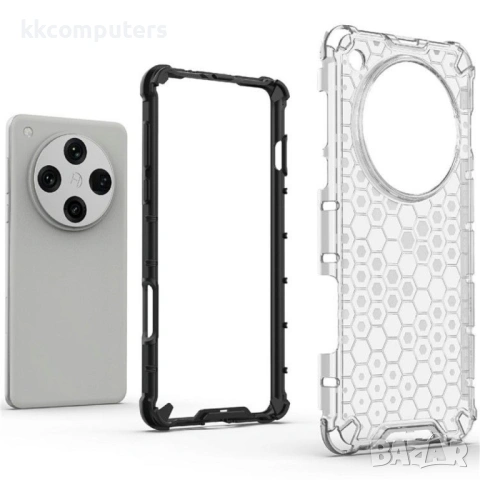 Oppo Find X8 Pro 5G Силиконов Калъф Honeycomb TPU и Протектор, снимка 7 - Калъфи, кейсове - 53022215