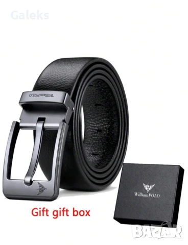 Мъжки официален колан за Панталони WilliamPAUL LEATH* Естествена телешка кожа!, снимка 7 - Колани - 50972897