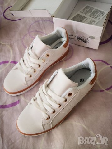 Бели летни кецове гуменки нови, снимка 4 - Кецове - 32746119