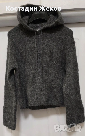  Ново. Дамско оригинално худи от мохер ,супер мек с качулка. & Other Stories. , снимка 5 - Блузи с дълъг ръкав и пуловери - 53137715