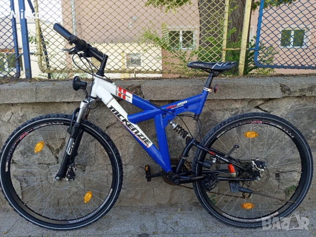 28 цола алуминиев велосипед с 21 скорости усилени капли амортисьори предни и задни дискови спирачки , снимка 1