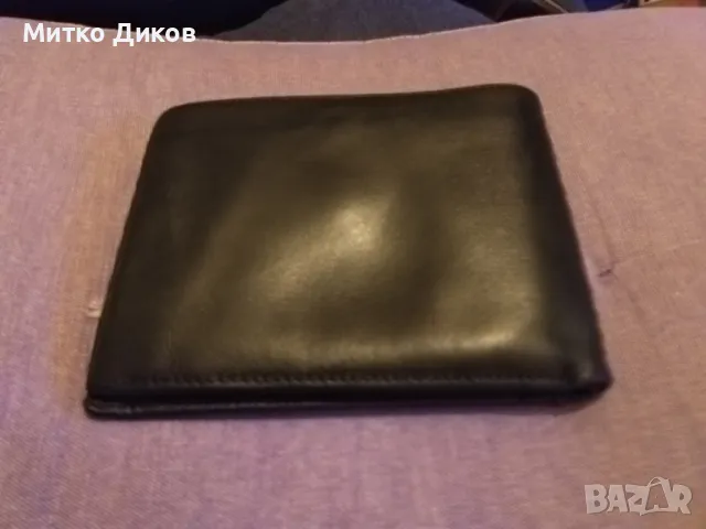 Петек марков портфейл естествена кожа 130х100мм , снимка 3 - Портфейли, портмонета - 49796929