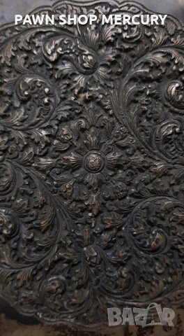 Продавам азиатска сребърна чиния от края на 19 век, снимка 11 - Антикварни и старинни предмети - 32830779