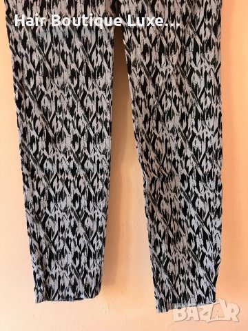 H&M Дамски панталон с интересен принт М размер, снимка 3 - Панталони - 43700334