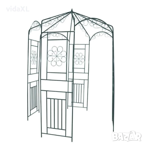 vidaXL Градинска арка, 250 см, тъмнозелена(SKU:40269)