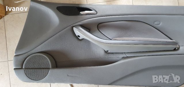 Дясна кора за врата сива естествена кожа за бмв е46 купе кабрио , снимка 6 - Части - 34713213