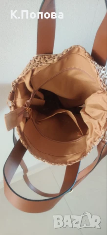 Лятна плетена малка чанта, снимка 5 - Чанти - 50521540