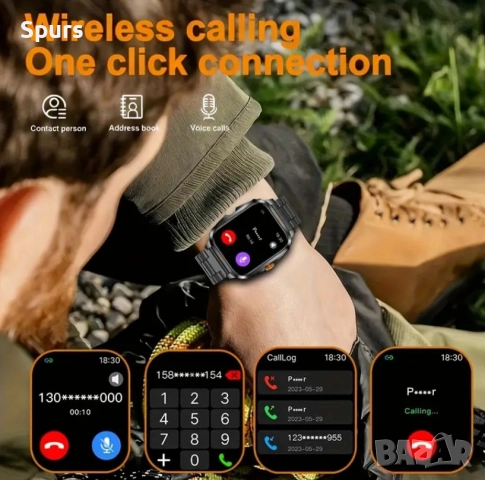 Спортен смарт часовник, снимка 4 - Мъжки - 52212641