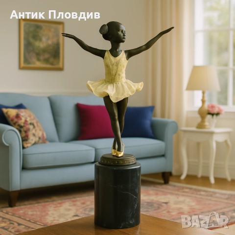 Бронзова скулптура на балерина по модел на Preiss