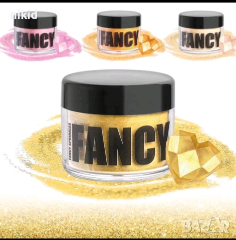 10 гр Ядлив Глитер златист златен сребрист лясък дъст за десерти торта коктейли сладки хранителен, снимка 6 - Други - 52684178