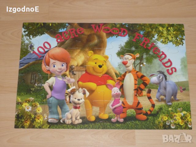 3бр маркови бебешки пъзела Disney Maxi дървен пъзел Забавен пъзел Животни, снимка 2 - Образователни игри - 28681741