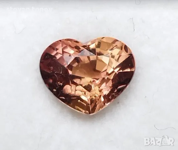 Очарователен Падпараджа сапфир с форма сърце 1.04кт.! Нов!, снимка 5 - Други - 50060600