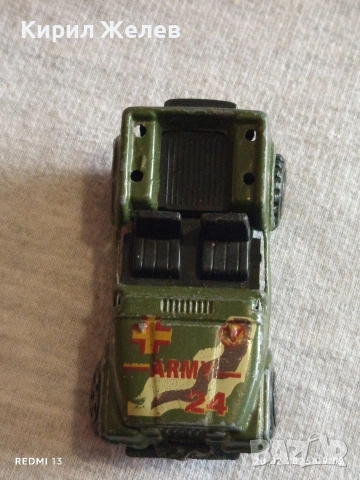 Метална количка Военен джип Army 24 винтидж модел за КОЛЕКЦИЯ ДЕКОРАЦИЯ 28429, снимка 7 - Колекции - 53557507