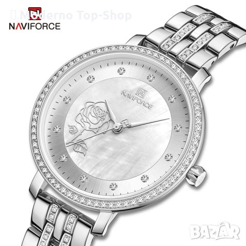 Дамски часовник NAVIFORCE Silver 5017 SW., снимка 2 - Дамски - 34725546