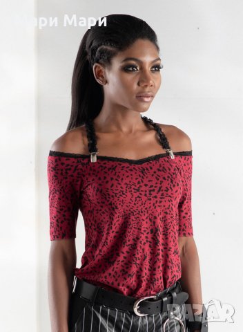 Блуза  с голи рамене, снимка 3 - Тениски - 28878968