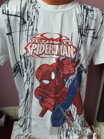 Тениска Spider Men р-р 134/140, снимка 4 - Детски тениски и потници - 49024117