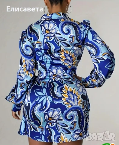 Дамска модерна рокля , снимка 2 - Рокли - 51066853