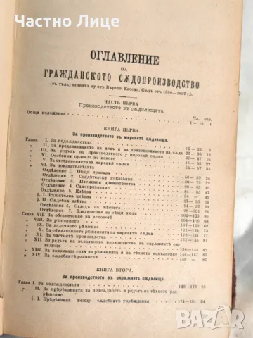 Книга Гражданско Съдопроизводство с Тълкуванията Му От ВКС 1897 г, снимка 2 - Специализирана литература - 47334097