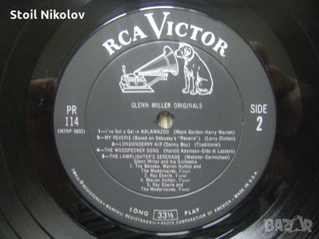 Плоча - Glenn Miller And His Orchestra ‎– Glenn Miller Originals - RCA Victor, PR-114, снимка 4 - Грамофонни плочи - 35360343