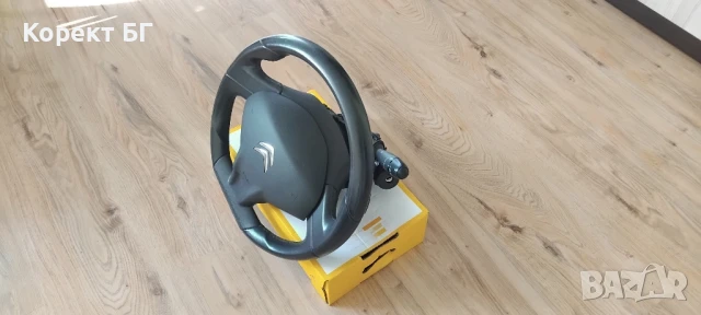 Мултифункционален волан с аербег airbag и лентов кабел + лост за мигачи/чистачки за Citroen C3, снимка 2 - Части - 51163676