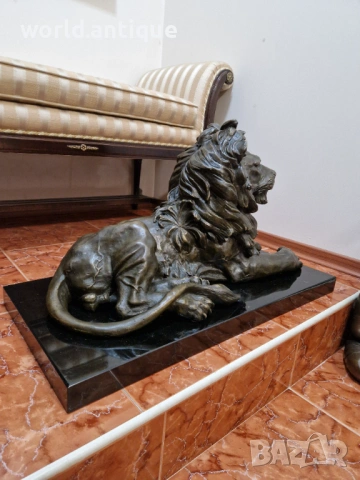 Уникална голяма антикварна бронзова френска фигура пластика статуетка , снимка 7 - Антикварни и старинни предмети - 53098144