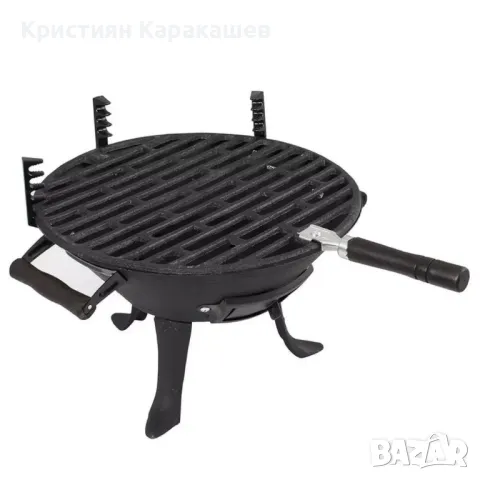 Чугунено барбекю за дървени въглища - ø30 см., снимка 5 - Барбекюта - 49929103