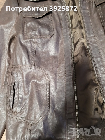 Кожено яке, снимка 4 - Якета - 51938812