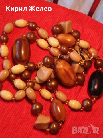 МНОГО СТАРА ОГЪРЛИЦА с ФАТУРАН - КЕХЛИБАР БАКЕЛИТ и МЪНИСТА МАЙСТОРСКА ИЗРАБОТКА РЕТРО КОЛИЕ 27960, снимка 18 - Антикварни и старинни предмети - 37094922