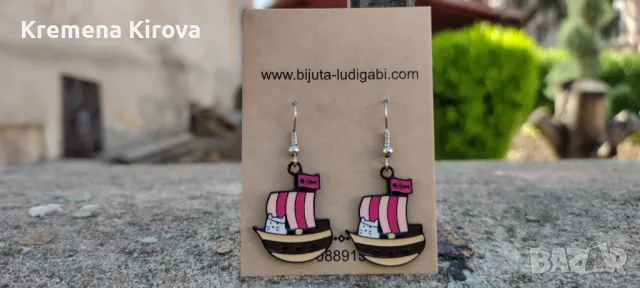 Обеци Котки. Бижута Луди гъби. Идея за подарък., снимка 1