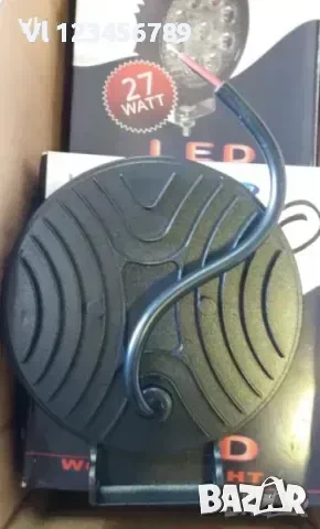 Диоден халоген, 114W, 10,8см., 6000К, 10-30V, черен, снимка 3 - Аксесоари и консумативи - 50798773