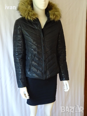Дамско зимно яке с качулка, снимка 3 - Якета - 52596259