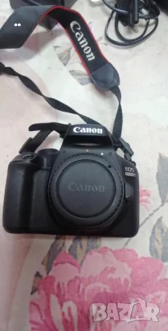Canon EOS 4000D + обектив + светкавица + аксесоари – като нов!, снимка 1