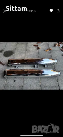 Ауспуси Индиан скаут бобер, снимка 5 - Мотоциклети и мототехника - 49416573