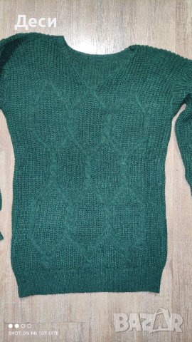 зелено пуловерче, снимка 5 - Блузи с дълъг ръкав и пуловери - 43780681