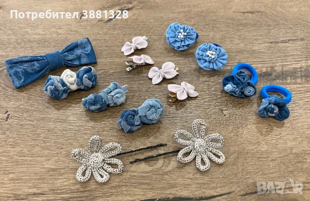 Фиби, шноли, ластици за коса, скрънчита, снимка 5 - Аксесоари за коса - 46480341