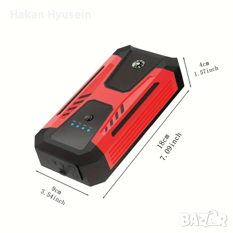 Стартерно устройство JUMP STARTER подаване на ток бустер POWERBANK, снимка 3 - Аксесоари и консумативи - 52800561