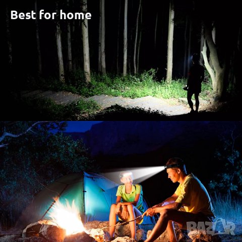 Сензорен LED  челник - лента, панорамен, с USB зареждане, за туризъм,риболов, къмпинг, снимка 3 - Друга електроника - 40264895