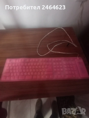 Розова клавиатура , снимка 6 - Клавиатури и мишки - 53493596