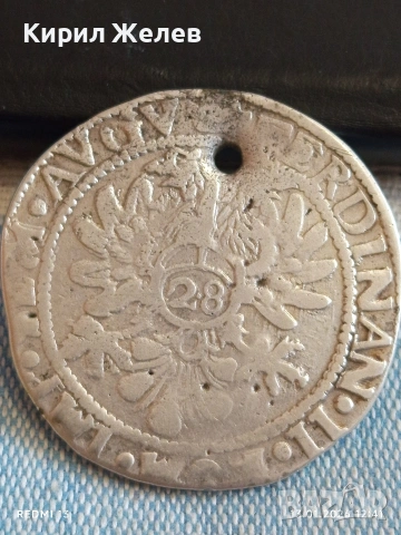 Сребърна монета 28 стювера ND (1624-1637) Емден уникат 52951, снимка 3 - Нумизматика и бонистика - 53083984