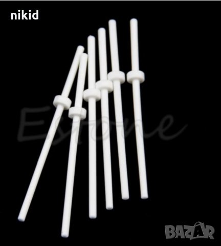 40 бр къси пластмасови пръчки пръчици с ограничител за близалки клечки клечици лолипопс cake pops, снимка 2 - Други - 33456375