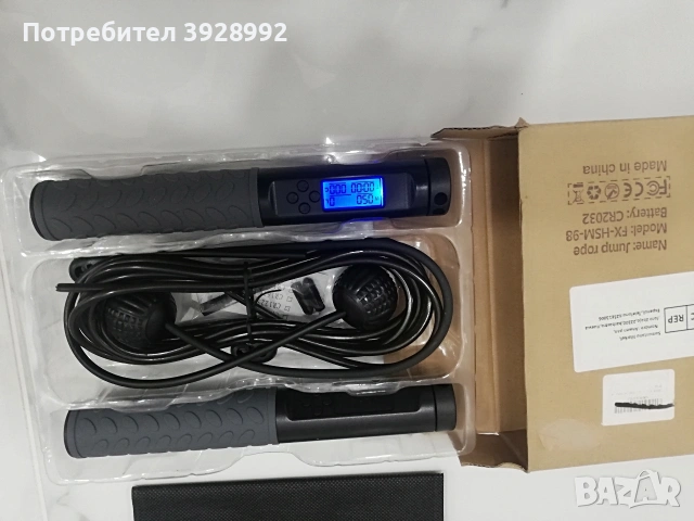 Въже за скачане с дисплей , снимка 2 - Фитнес уреди - 53403438