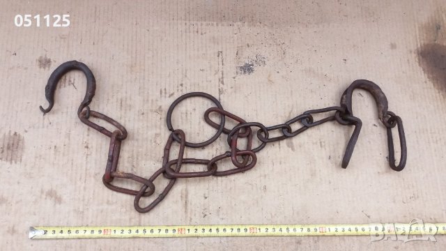 комплект ковани възрожденски белезници, пранги, окови , снимка 2 - Антикварни и старинни предмети - 37677240