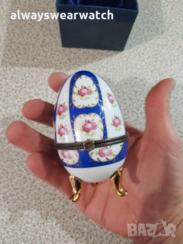 Декоративни порцеланови яйца - кутийка Limoges / Лимош - ръчна изработка - 2 бр., снимка 12 - Колекции - 27969255