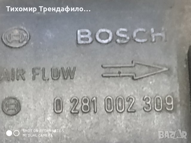 BOSCH Mass Air Flow Meter MAF Дебитомер ALFA ROMEO 147 FIAT 0281002309, 0 281 002 309, снимка 4 - Части - 44026597