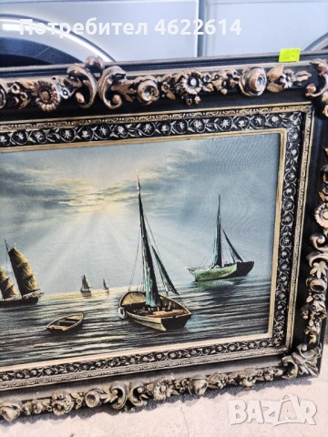 КРАСИВА АВТОРСКА КАРТИНА МАСЛЕНИ БОИ ВЪРХУ ПЛАТНО , снимка 3 - Картини - 53117767