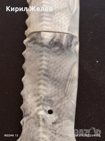 Винтидж нож за домашна есетра СССР изключителна рядкост за КОЛЕКЦИОНЕРИ 51328, снимка 7 - Ножове - 51760914